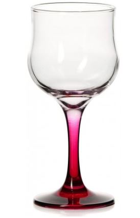 Бокал Энжой Фуксия 200 мл (ножка цв фуксии)44167 